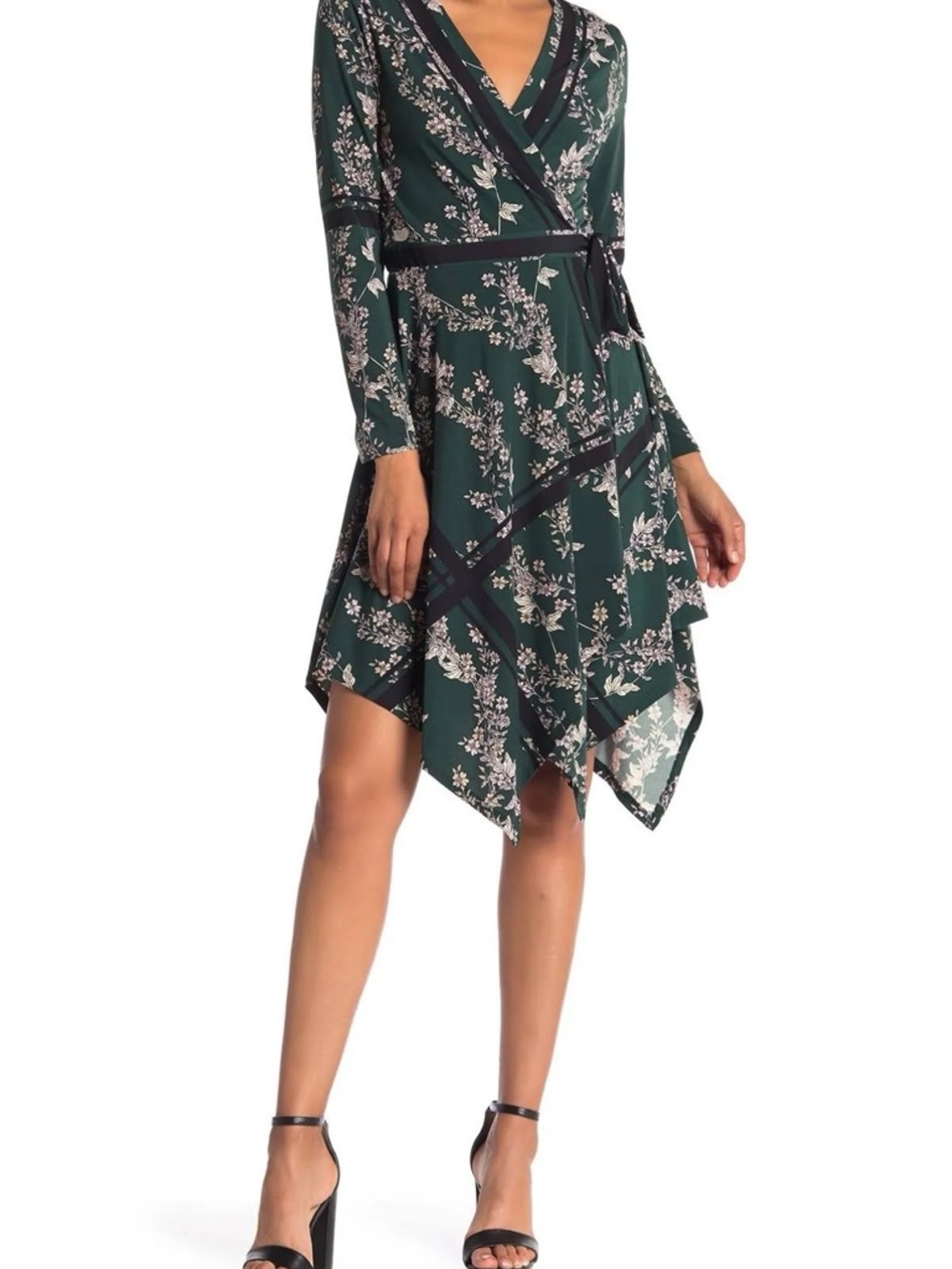 BCBGMaxAzria Isabella Floral Wrap Dress